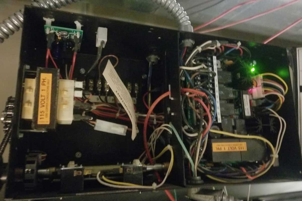 The Electrical Panel for the motor installed by our certified electrician The Electrical Panel for the motor installed by our certified electrician